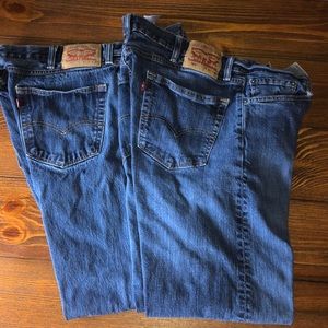 2 Pairs Men’s Levi’s 505 40 x 30